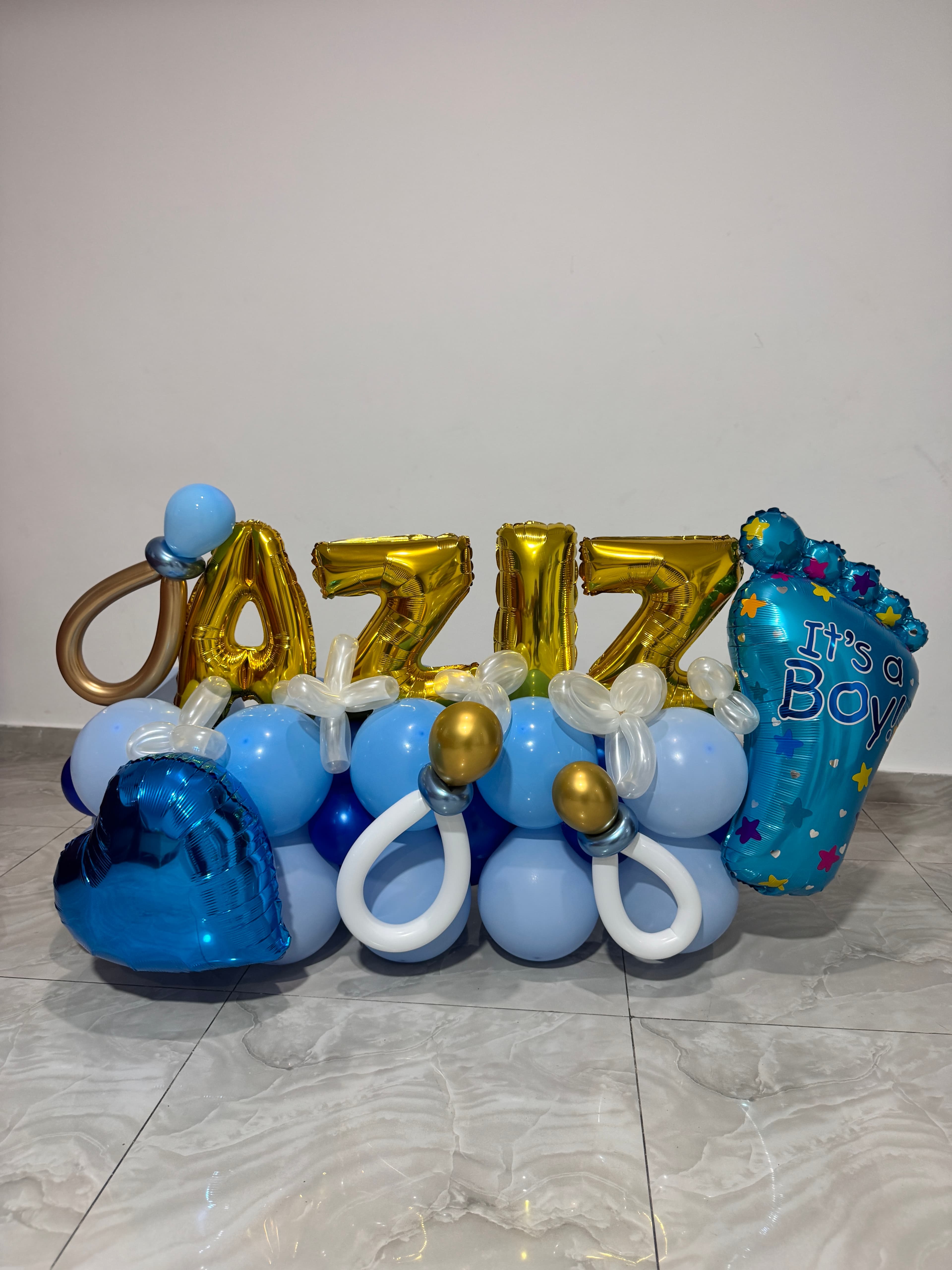 Baby Name Balloon Bouquet