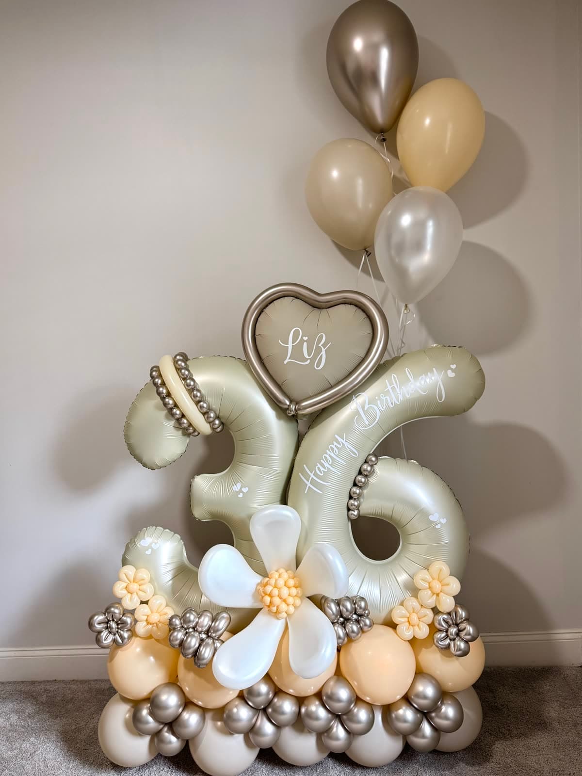 Personalized Number Balloon Bouquet