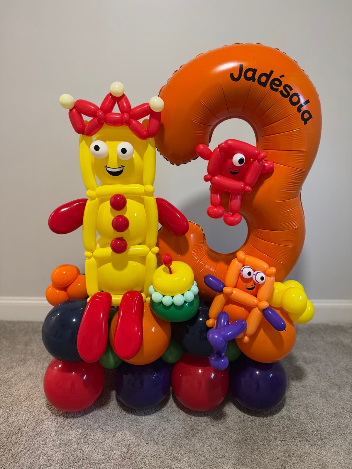 Numberblocks Themed Balloon Bouquet