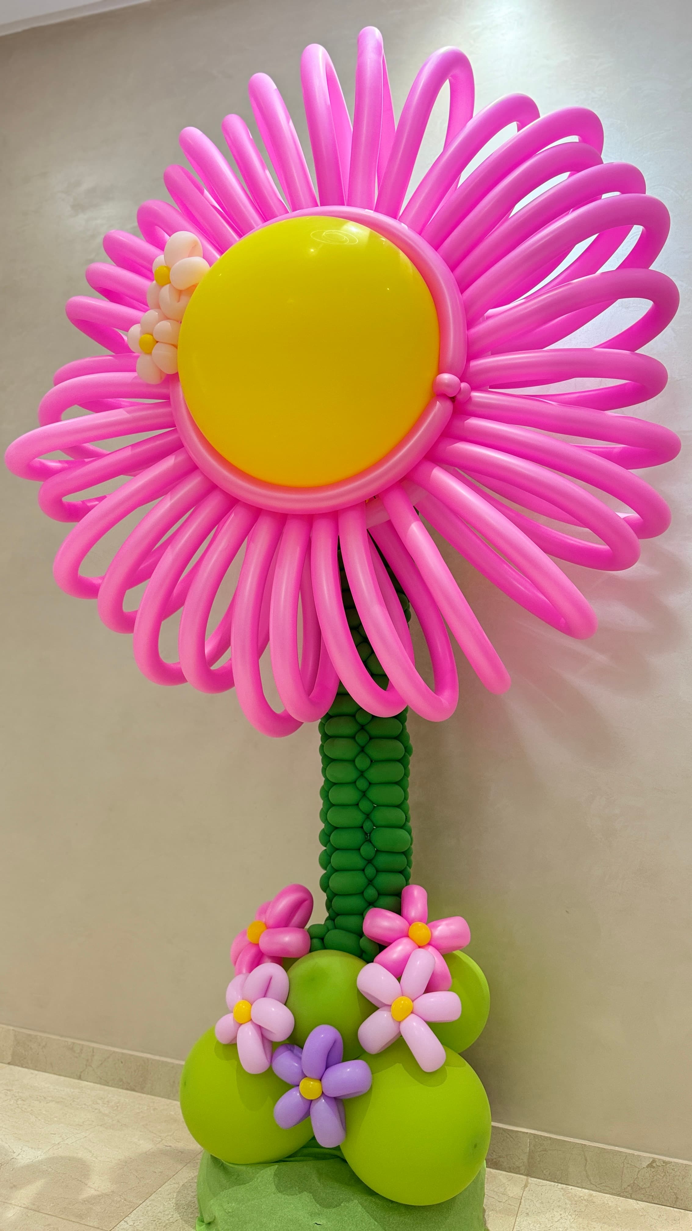 Spectacular Flower Balloon Column