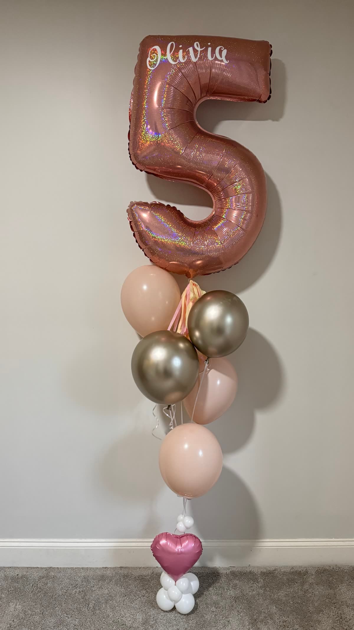 Personalized 34" Number Helium Bouquet