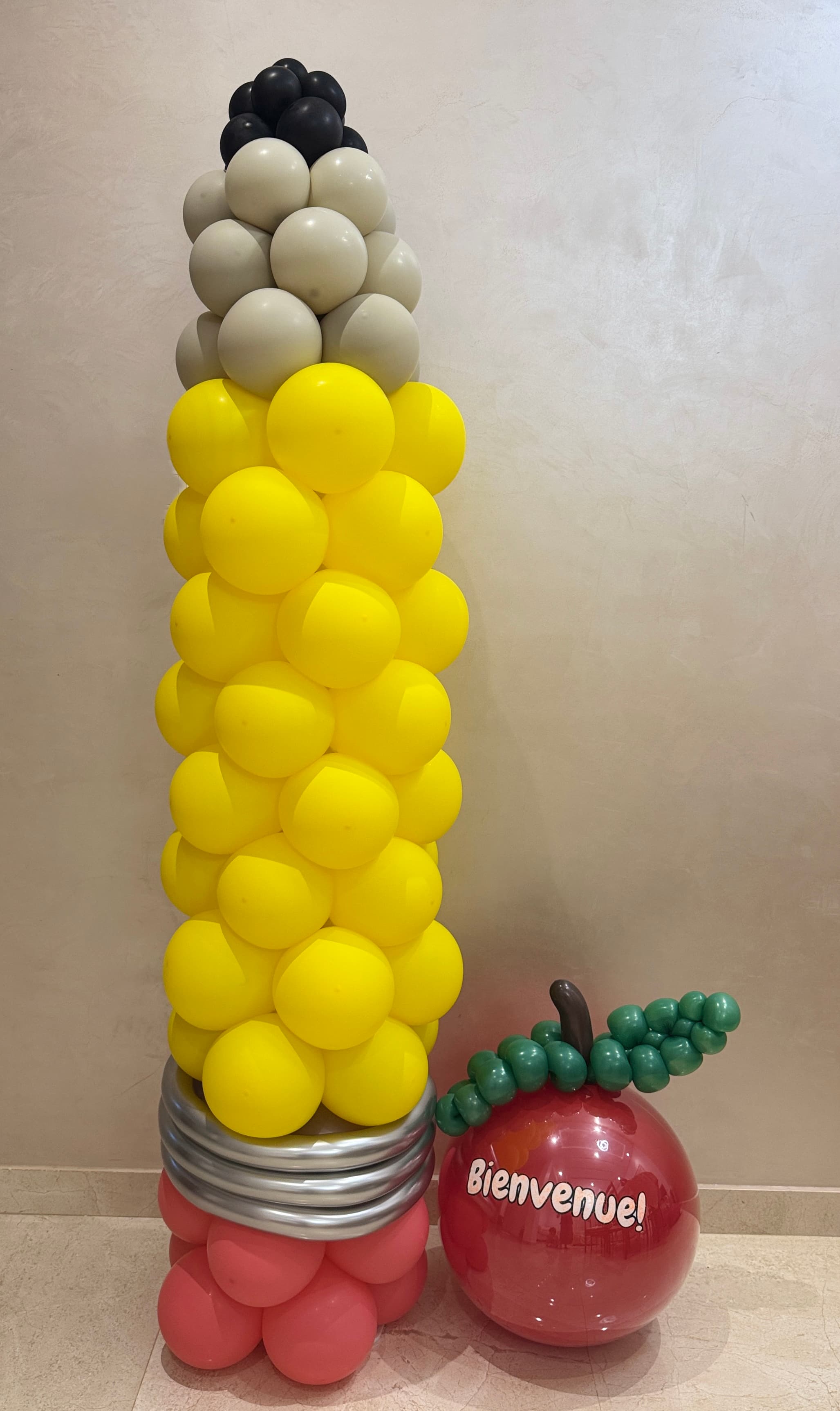Giant Pencil Balloon Column
