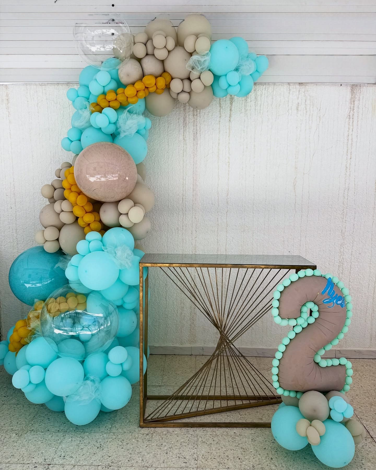 Sky Blue Balloon Garland