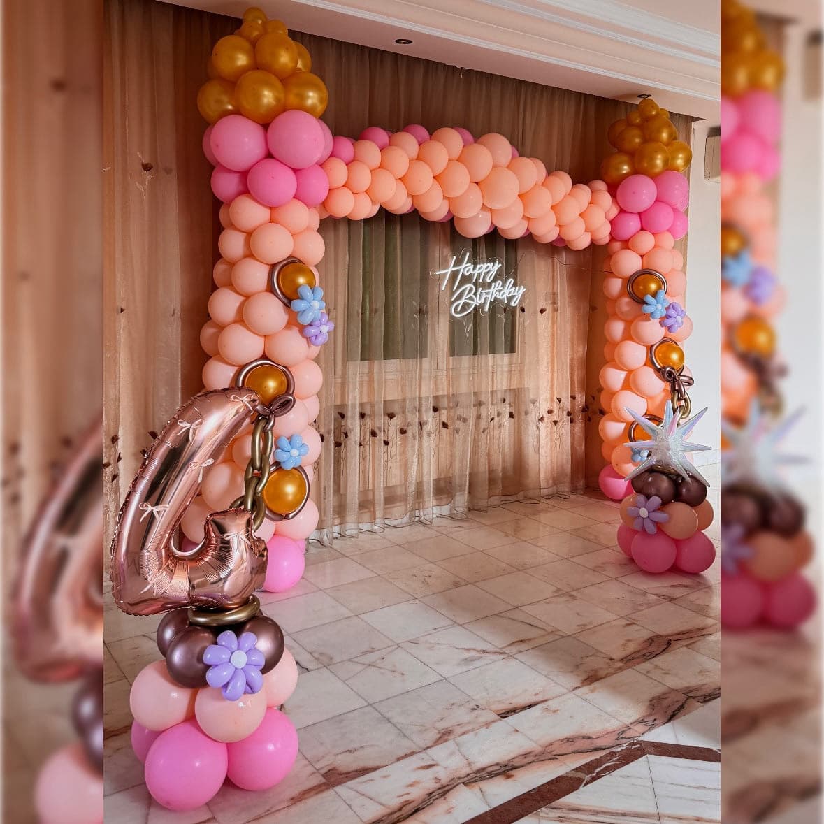 Birthday Castle Balloon Display