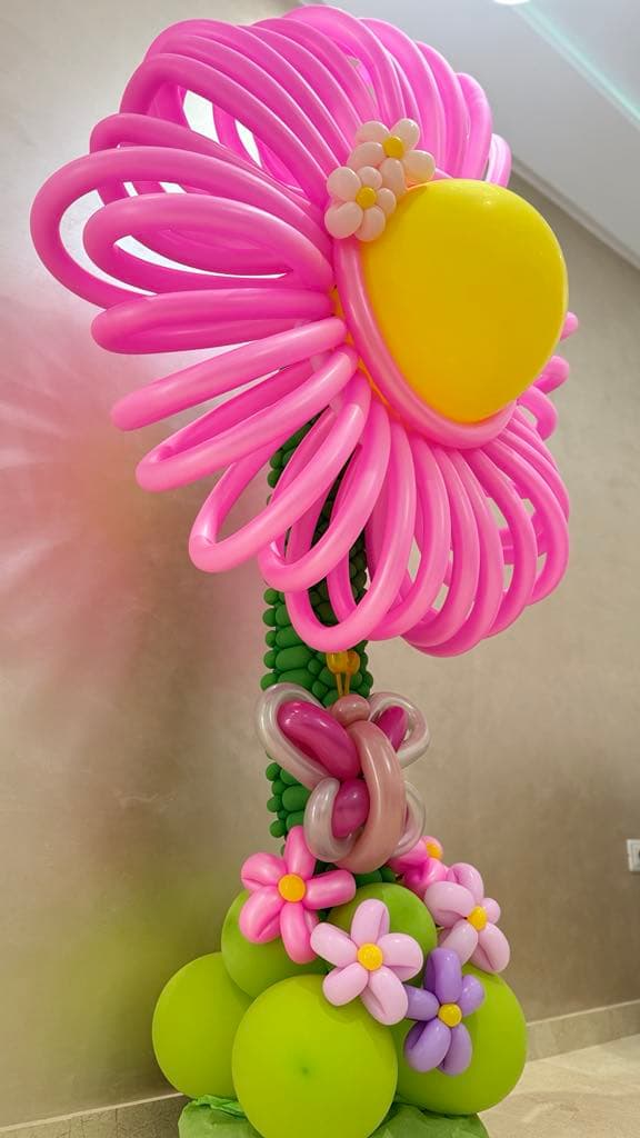 Oversized Floral Balloon Sculpture