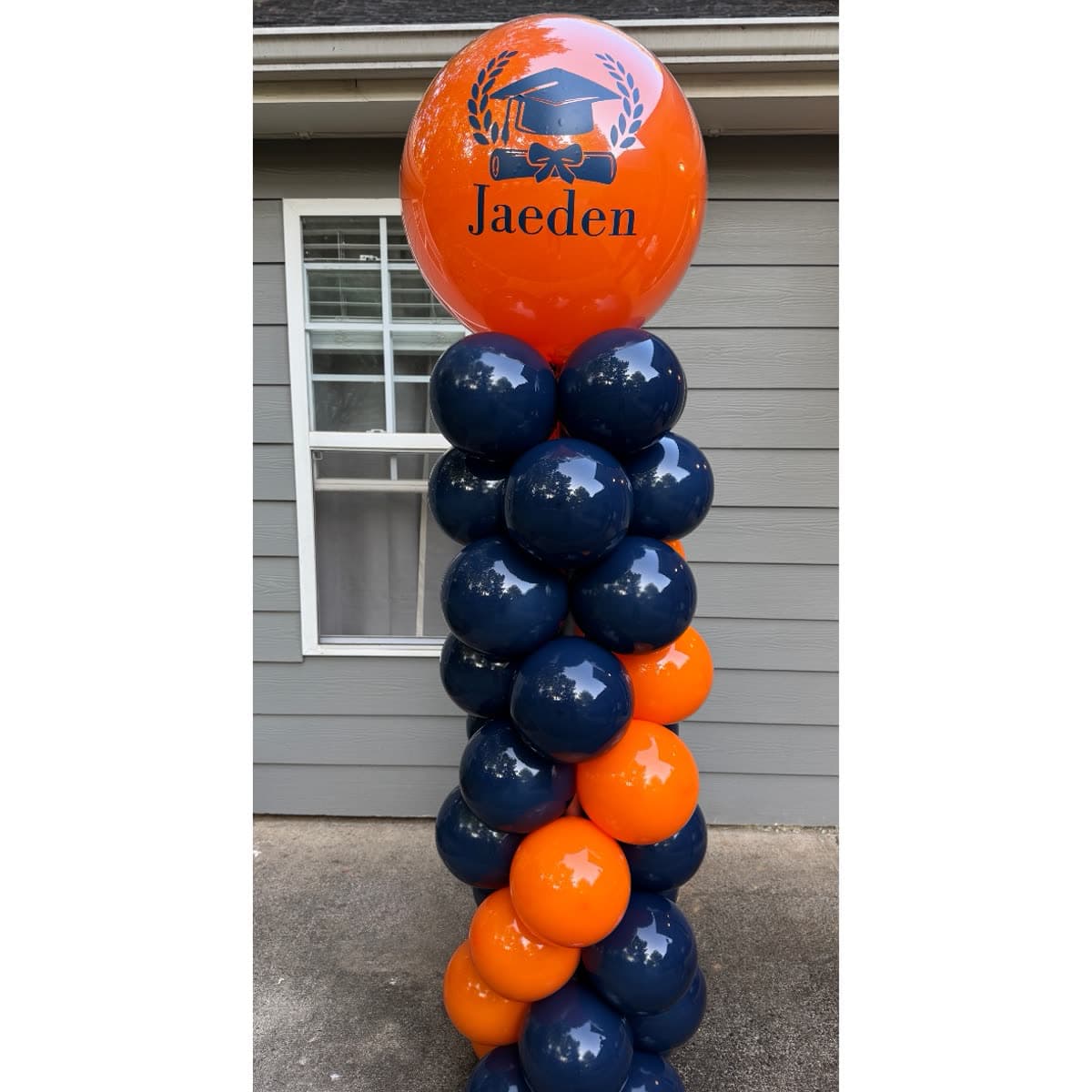 Custom 7-Foot Graduation Balloon Column
